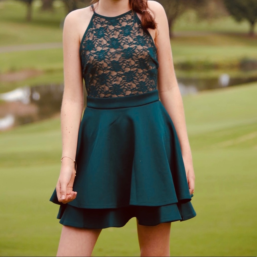 Gorgeous Emerald Sundae Homecoming Dress